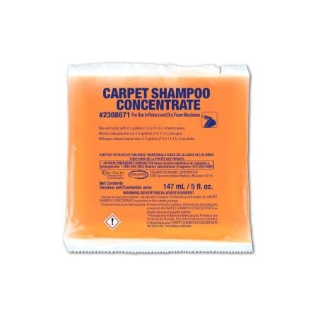 Stearns Packaging Stearns Carpet Shampoo Concentrate - 5 oz Packs, 36 Packs/Case - 2308671 2308671